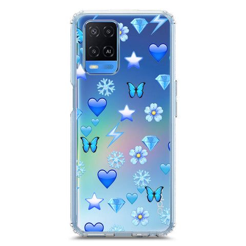 Oppo A54 4G Cover - O'Nation Butterfly Dreams Series 2 - Clear Phone Case - Soft Silicon Borders