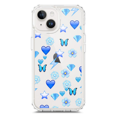 iPhone 15 Cover - O'Nation Butterfly Dreams Series 2 - Clear Phone Case - Soft Silicon Borders