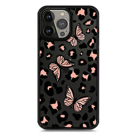 iPhone 13 Pro Max - Black - Cover - O'Nation Butterfly Dreams Series 2 - Clear Phone Case - Soft Silicon Borders