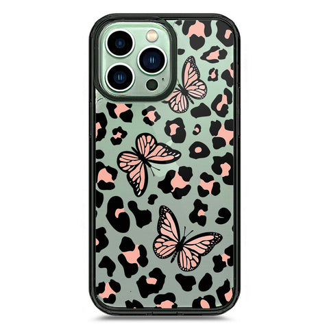 iPhone 14 Pro Max - Black - Cover - O'Nation Butterfly Dreams Series 2 - Clear Phone Case - Soft Silicon Borders