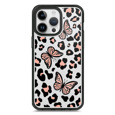 iPhone 15 Pro Max - Black - Cover - O'Nation Butterfly Dreams Series 2 - Clear Phone Case - Soft Silicon Borders