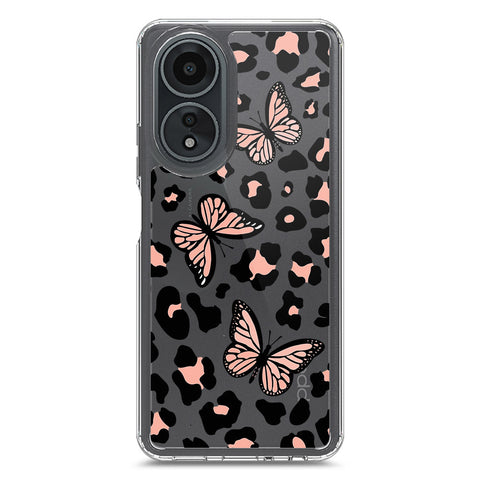Oppo A58 4G Cover - O'Nation Butterfly Dreams Series 2 - Clear Phone Case - Soft Silicon Borders