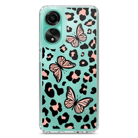 Oppo A78 4G Cover - O'Nation Butterfly Dreams Series 2 - Clear Phone Case - Soft Silicon Borders