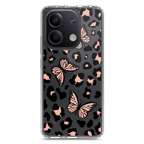 Xiaomi Redmi Note 13 Cover - O'Nation Butterfly Dreams Series 2 - Clear Phone Case - Soft Silicon Borders