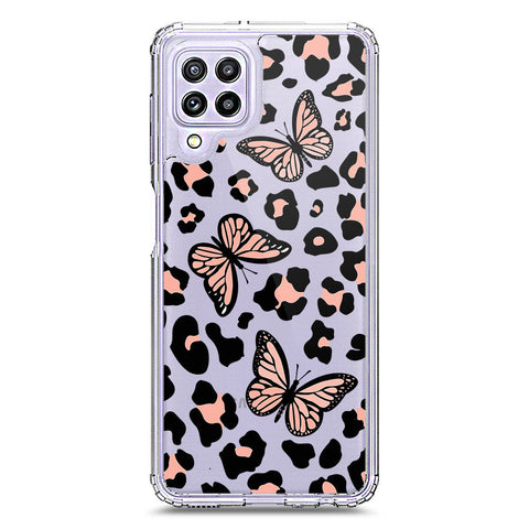 Samsung Galaxy M32 Cover - O'Nation Butterfly Dreams Series 2 - Clear Phone Case - Soft Silicon Borders