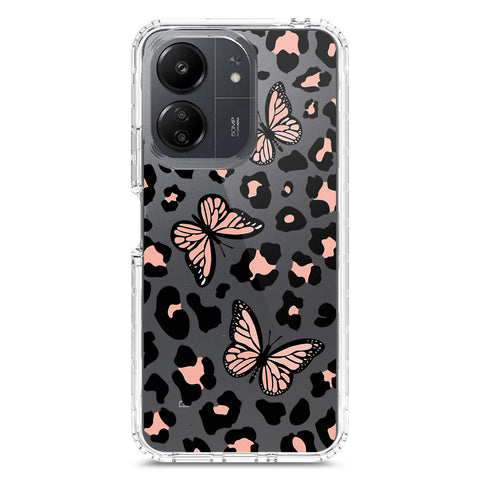 Xiaomi Redmi 13C Cover - O'Nation Butterfly Dreams Series 2 - Clear Phone Case - Soft Silicon Borders