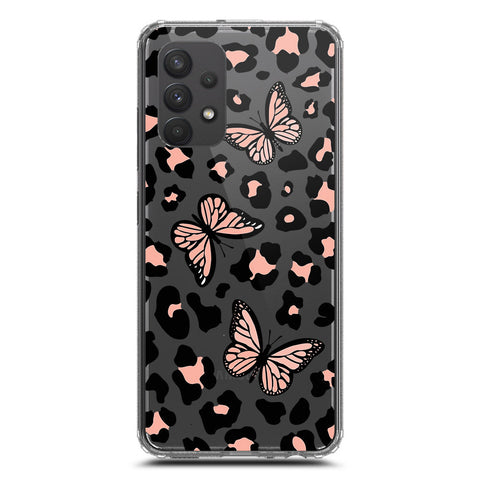 Samsung Galaxy A32 Cover - O'Nation Butterfly Dreams Series 2 - Clear Phone Case - Soft Silicon Borders