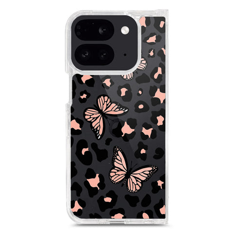 Google Pixel 9 Pro Fold Cover - O'Nation Butterfly Dreams Series 2 - Clear Phone Case - Soft Silicon Borders