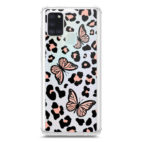 Samsung Galaxy A21s Cover - O'Nation Butterfly Dreams Series 2 - Clear Phone Case - Soft Silicon Borders