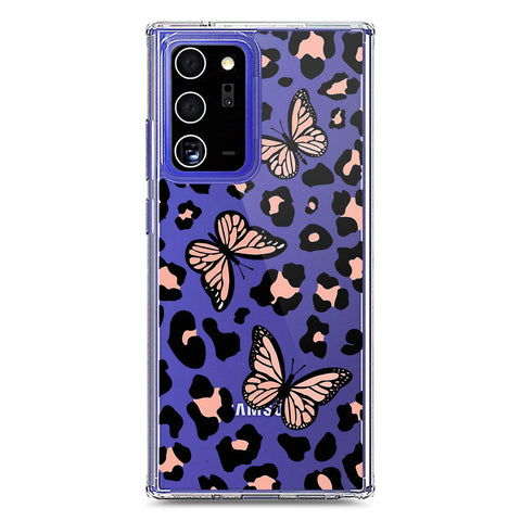 Samsung Galaxy Note 20 Ultra Cover - O'Nation Butterfly Dreams Series 2 - Clear Phone Case - Soft Silicon Borders