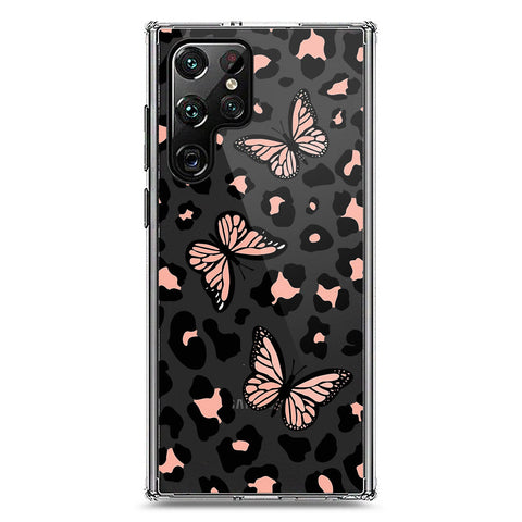 Samsung Galaxy S22 Ultra 5G Cover - O'Nation Butterfly Dreams Series 2 - Clear Phone Case - Soft Silicon Borders