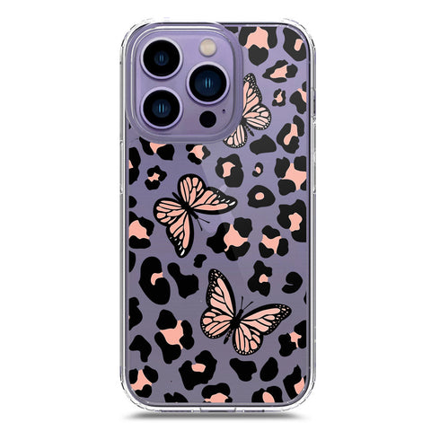 iPhone 14 Pro Max Cover - O'Nation Butterfly Dreams Series 2 - Clear Phone Case - Soft Silicon Borders