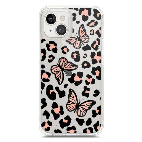 iPhone 14 Cover - O'Nation Butterfly Dreams Series 2 - Clear Phone Case - Soft Silicon Borders