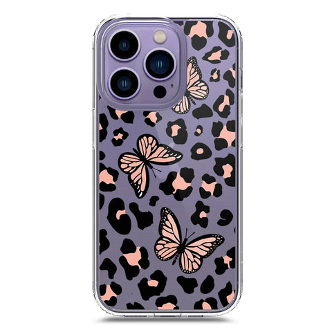 iPhone 14 Pro Cover - O'Nation Butterfly Dreams Series 2 - Clear Phone Case - Soft Silicon Borders