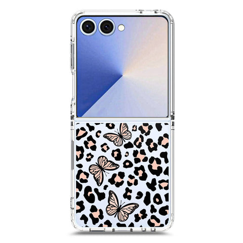 Samsung Galaxy Z Flip 7 Cover - O'Nation Butterfly Dreams Series 2 - Clear Phone Case - Soft Silicon Borders
