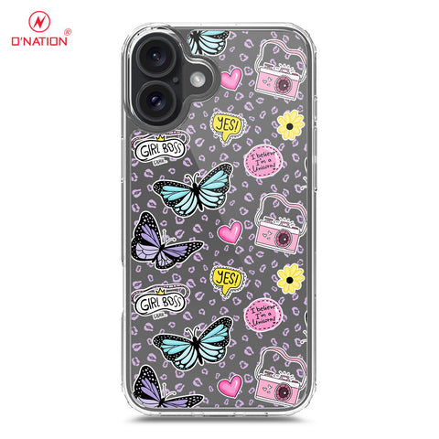 iPhone 16 Cover - O'Nation Butterfly Dreams Series - 9 Designs - Clear Phone Case - Soft Silicon Borders