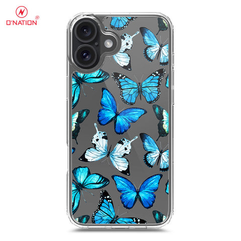 iPhone 16 Cover - O'Nation Butterfly Dreams Series - 9 Designs - Clear Phone Case - Soft Silicon Borders