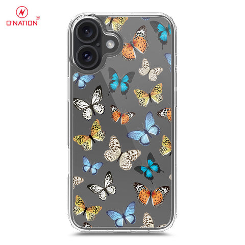 iPhone 16 Cover - O'Nation Butterfly Dreams Series - 9 Designs - Clear Phone Case - Soft Silicon Borders
