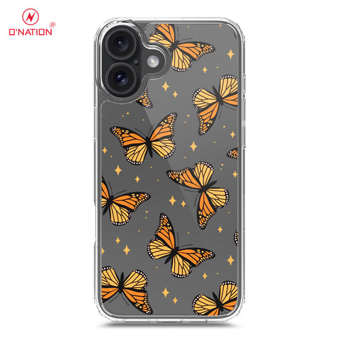 iPhone 16 Cover - O'Nation Butterfly Dreams Series - 9 Designs - Clear Phone Case - Soft Silicon Borders