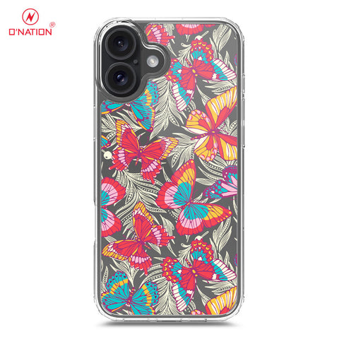 iPhone 16 Cover - O'Nation Butterfly Dreams Series - 9 Designs - Clear Phone Case - Soft Silicon Borders