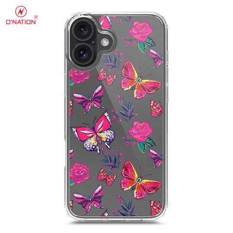 iPhone 16 Cover - O'Nation Butterfly Dreams Series - 9 Designs - Clear Phone Case - Soft Silicon Borders