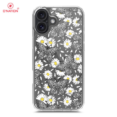 iPhone 16 Cover - O'Nation Butterfly Dreams Series - 9 Designs - Clear Phone Case - Soft Silicon Borders