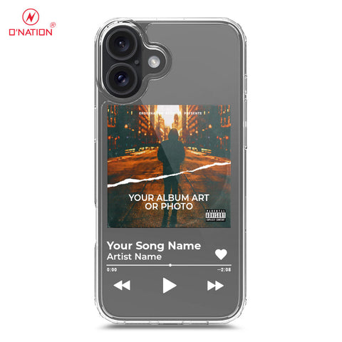 iPhone 16 Cover - Personalised Album Art Series - 4 Designs - Clear Phone Case - Soft Silicon Borders