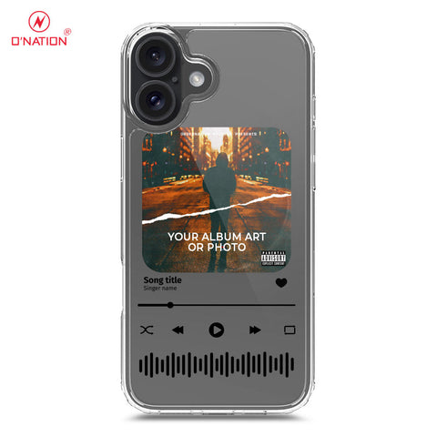 iPhone 16 Cover - Personalised Album Art Series - 4 Designs - Clear Phone Case - Soft Silicon Borders