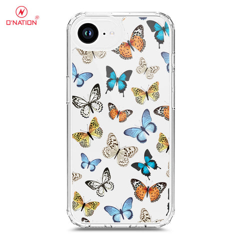 iPhone 16e Cover - O'Nation Butterfly Dreams Series - 9 Designs - Clear Phone Case - Soft Silicon Borders
