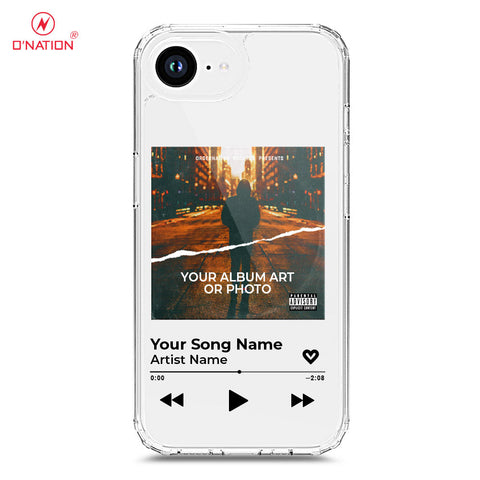 iPhone 16e Cover - Personalised Album Art Series - 4 Designs - Clear Phone Case - Soft Silicon Borders