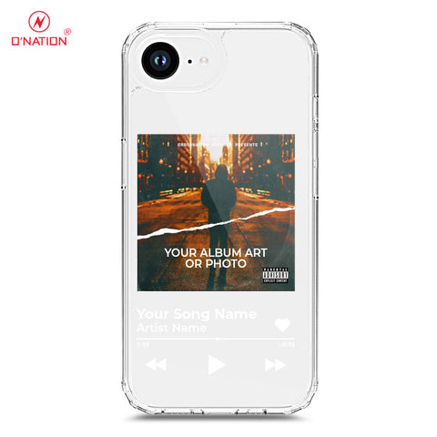 iPhone 16e Cover - Personalised Album Art Series - 4 Designs - Clear Phone Case - Soft Silicon Borders