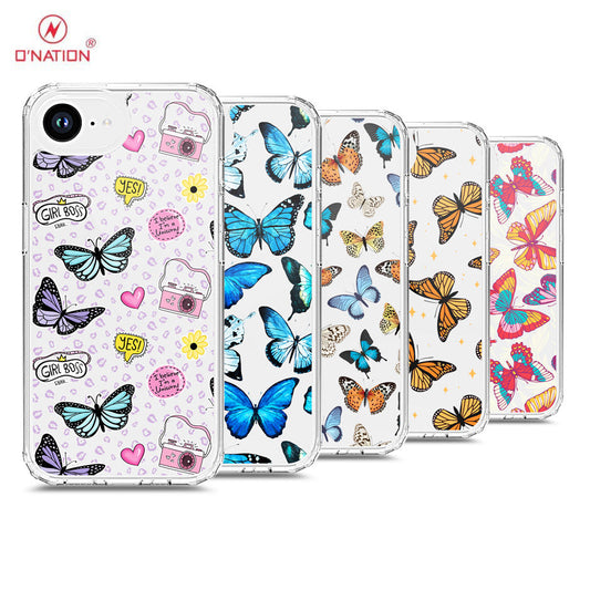 iPhone 16e Cover - O'Nation Butterfly Dreams Series - 9 Designs - Clear Phone Case - Soft Silicon Borders