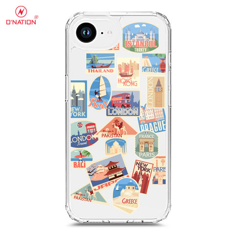iPhone 16e Cover - Personalised Boarding Pass Ticket Series - 5 Designs - Clear Phone Case - Soft Silicon Borders
