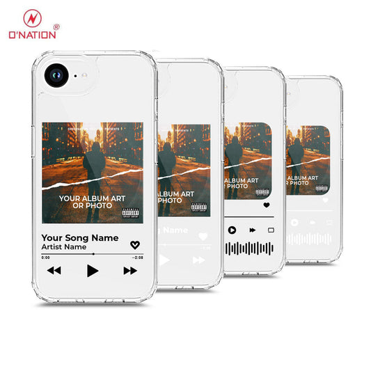 iPhone 16e Cover - Personalised Album Art Series - 4 Designs - Clear Phone Case - Soft Silicon Borders