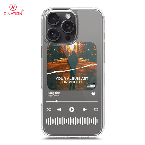 iPhone 16 Pro Max Cover - Personalised Album Art Series - 4 Designs - Clear Phone Case - Soft Silicon Borders