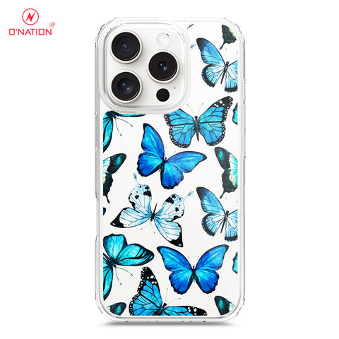 iPhone 16 Pro Cover - O'Nation Butterfly Dreams Series - 9 Designs - Clear Phone Case - Soft Silicon Borders