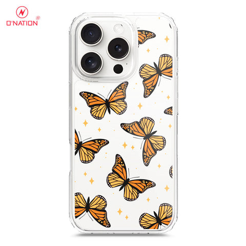 iPhone 16 Pro Cover - O'Nation Butterfly Dreams Series - 9 Designs - Clear Phone Case - Soft Silicon Borders