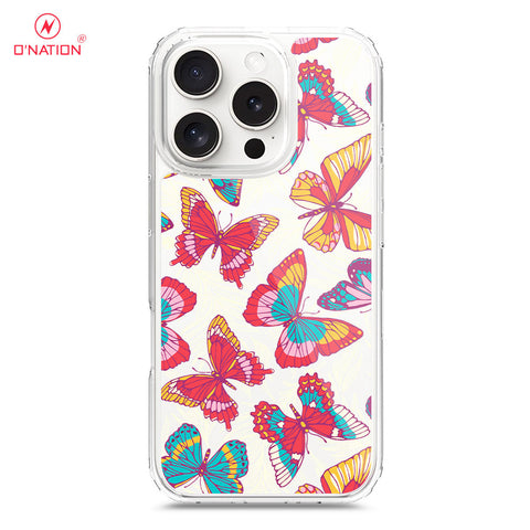 iPhone 16 Pro Cover - O'Nation Butterfly Dreams Series - 9 Designs - Clear Phone Case - Soft Silicon Borders