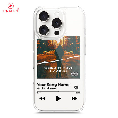 iPhone 16 Pro Cover - Personalised Album Art Series - 4 Designs - Clear Phone Case - Soft Silicon Borders