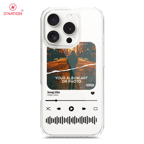 iPhone 16 Pro Cover - Personalised Album Art Series - 4 Designs - Clear Phone Case - Soft Silicon Borders