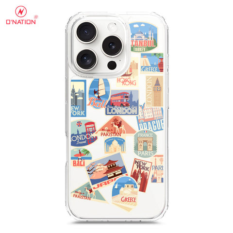 iPhone 16 Pro Cover - Personalised Boarding Pass Ticket Series - 5 Designs - Clear Phone Case - Soft Silicon Borders