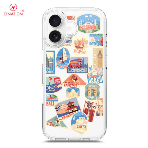iPhone 17 Cover - Personalised Boarding Pass Ticket Series - 5 Designs - Clear Phone Case - Soft Silicon Borders