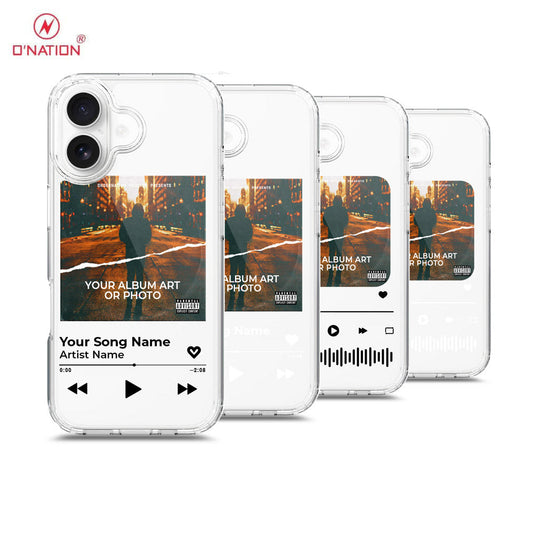 iPhone 17 Cover - Personalised Album Art Series - 4 Designs - Clear Phone Case - Soft Silicon Borders