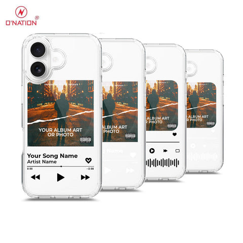 iPhone 17 Cover - Personalised Album Art Series - 4 Designs - Clear Phone Case - Soft Silicon Borders