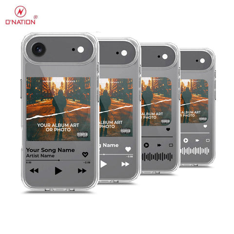 iPhone 17 Air Cover - Personalised Album Art Series - 4 Designs - Clear Phone Case - Soft Silicon Borders