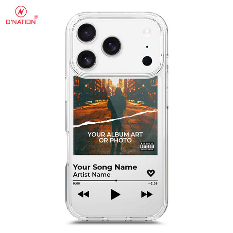 iPhone 17 Pro Max Cover - Personalised Album Art Series - 4 Designs - Clear Phone Case - Soft Silicon Borders