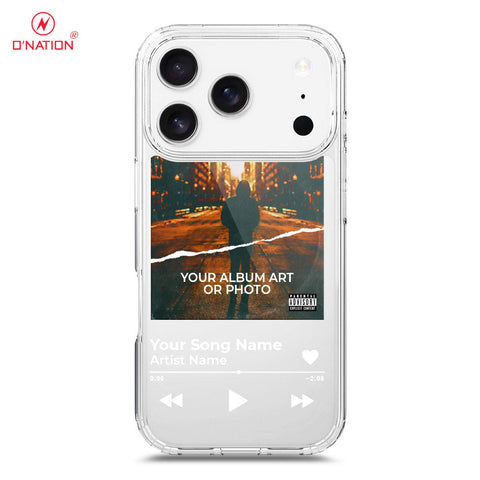 iPhone 17 Pro Max Cover - Personalised Album Art Series - 4 Designs - Clear Phone Case - Soft Silicon Borders