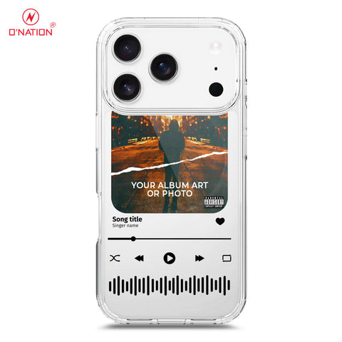 iPhone 17 Pro Max Cover - Personalised Album Art Series - 4 Designs - Clear Phone Case - Soft Silicon Borders