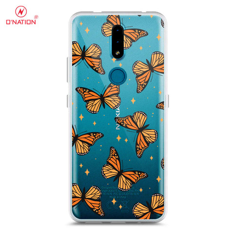 Nokia 2.4 Cover - O'Nation Butterfly Dreams Series - 9 Designs - Clear Phone Case - Soft Silicon Borders