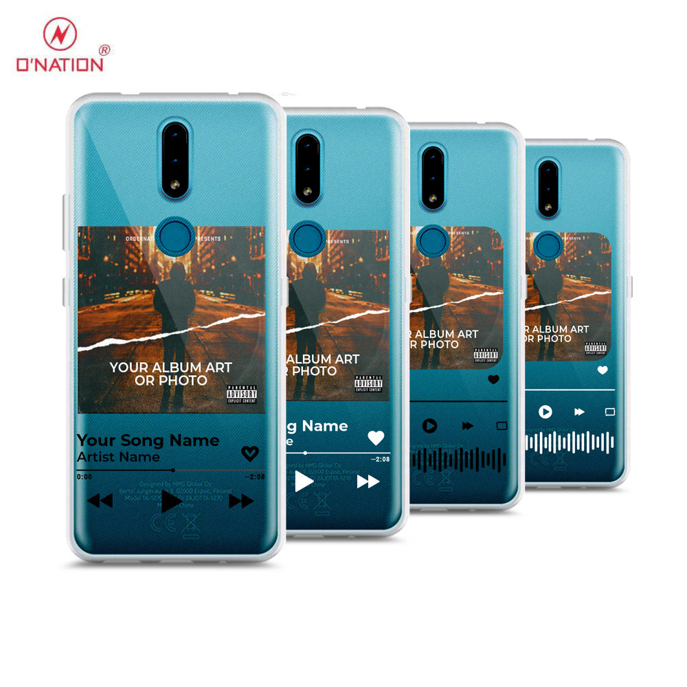 Nokia 2.4 Cover - Personalised Album Art Series - 4 Designs - Clear Phone Case - Soft Silicon Borders